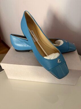 Jimmy Choo London Blue Napa Leather Shoes